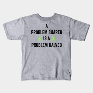 A Problem Shared Ribbon Kids T-Shirt